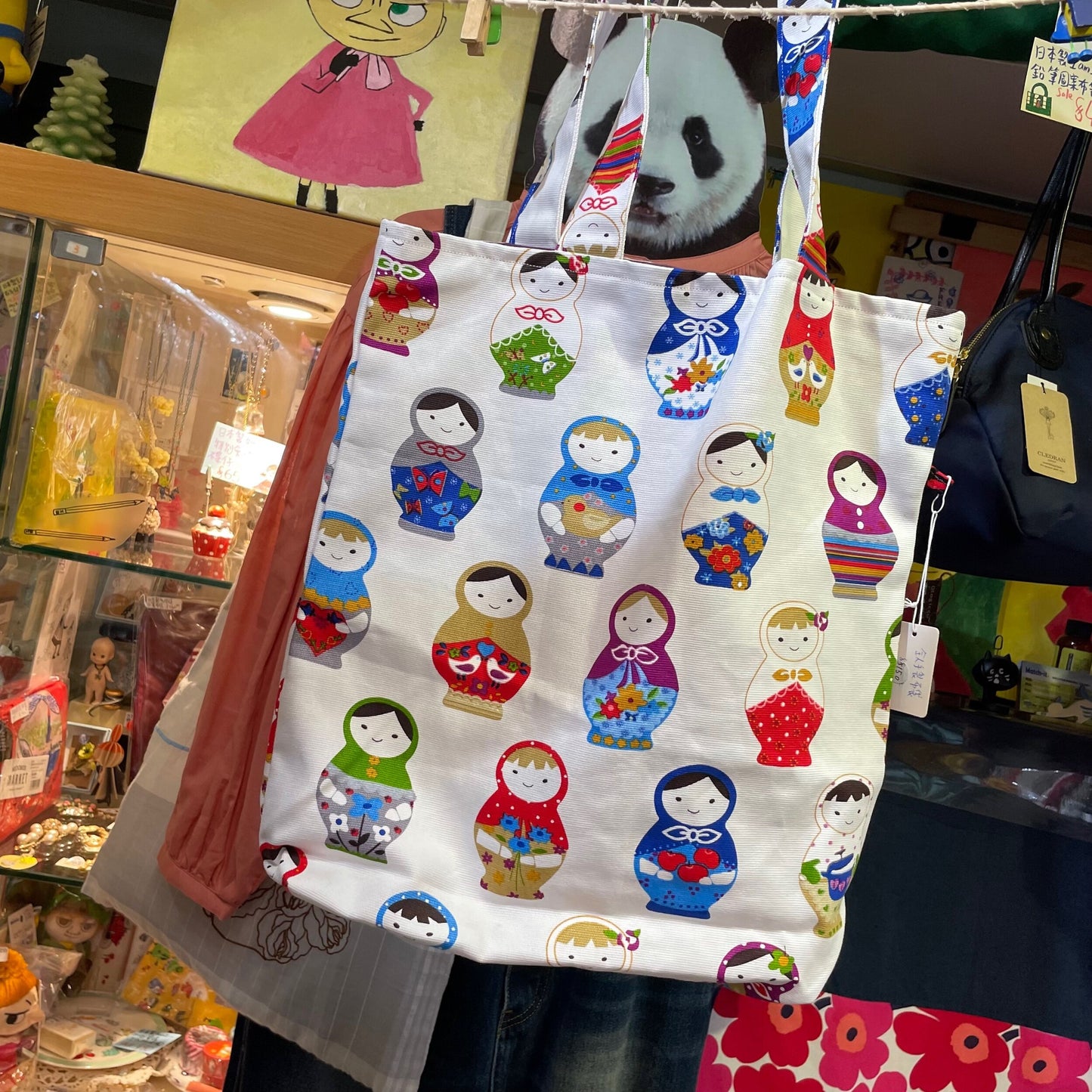 Handmade Dolls Prints Tote Bag