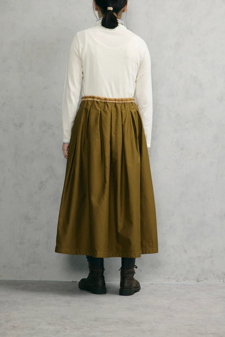 VM Beige Tuck Skirt, made in Japan