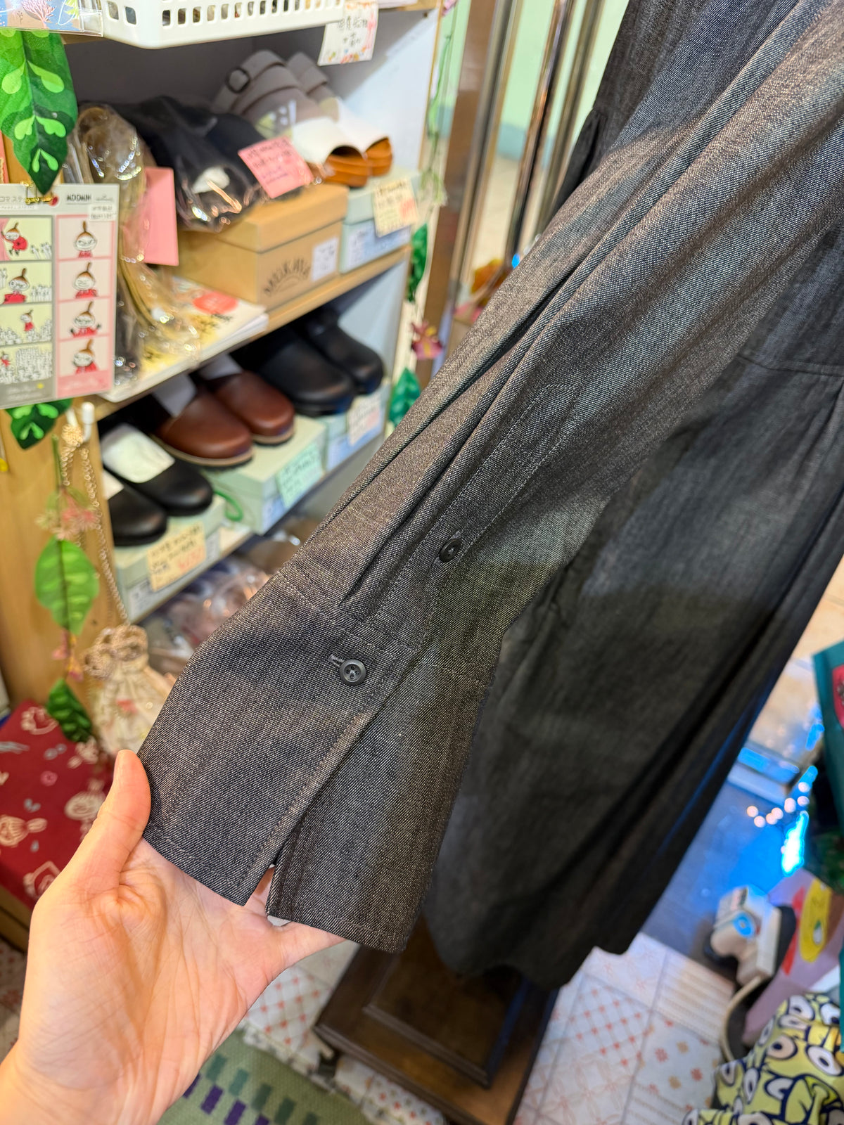 Denier 6oz Black Denim Dress, made in Japan