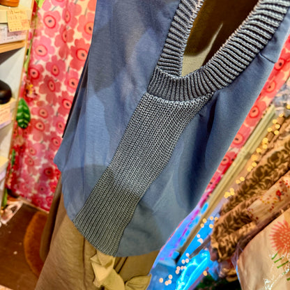 Sale- Munich Blue Blouse, made in Japan