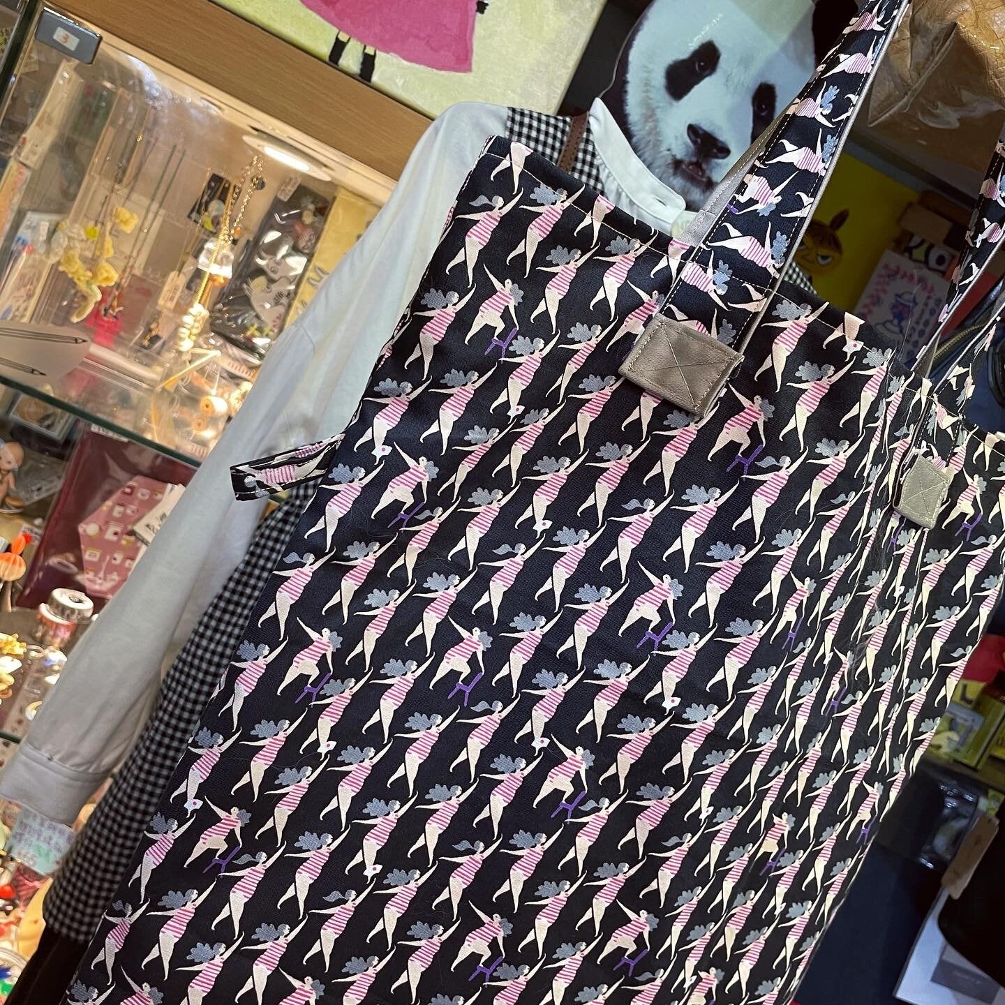 Handmade Dancing Tote Bag, Fabric from Japan