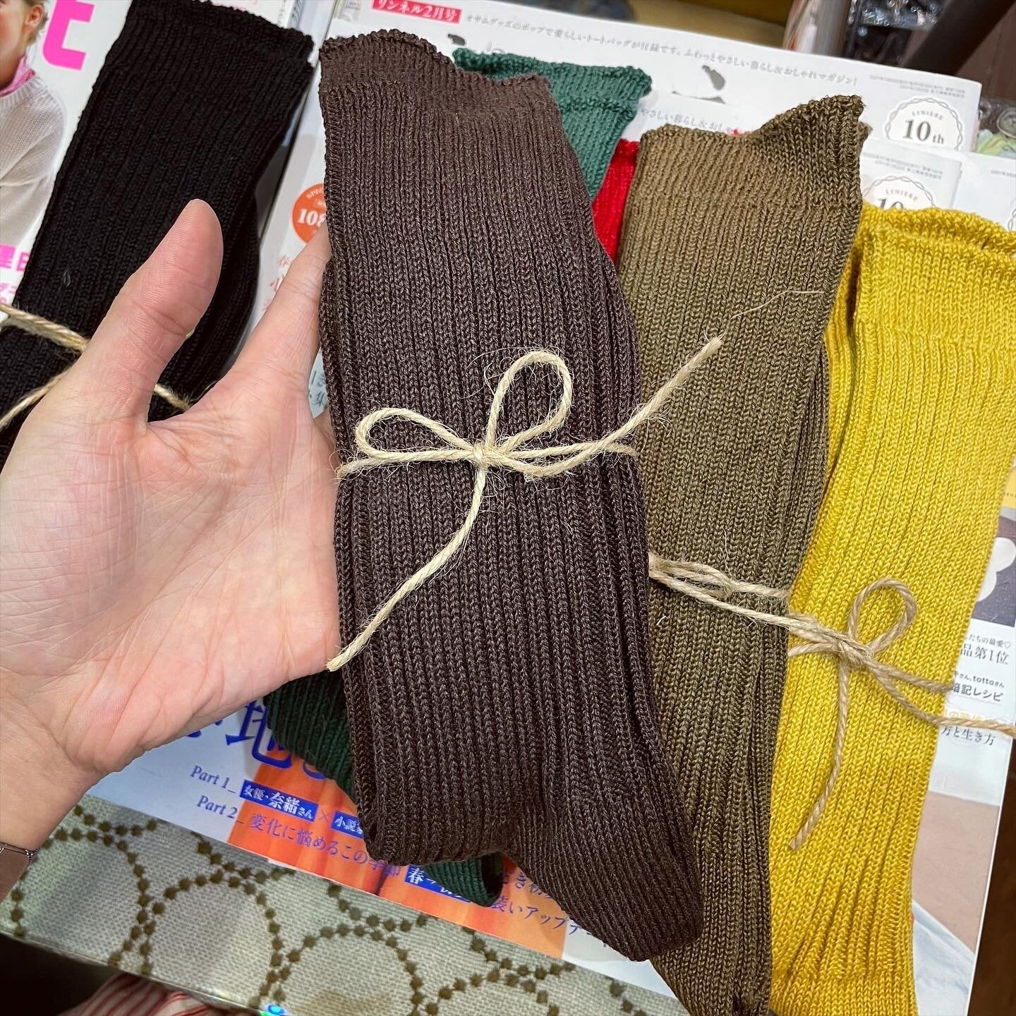 Ichi~ Loiter Long Linen Socks, 10 Colors, made in Japan