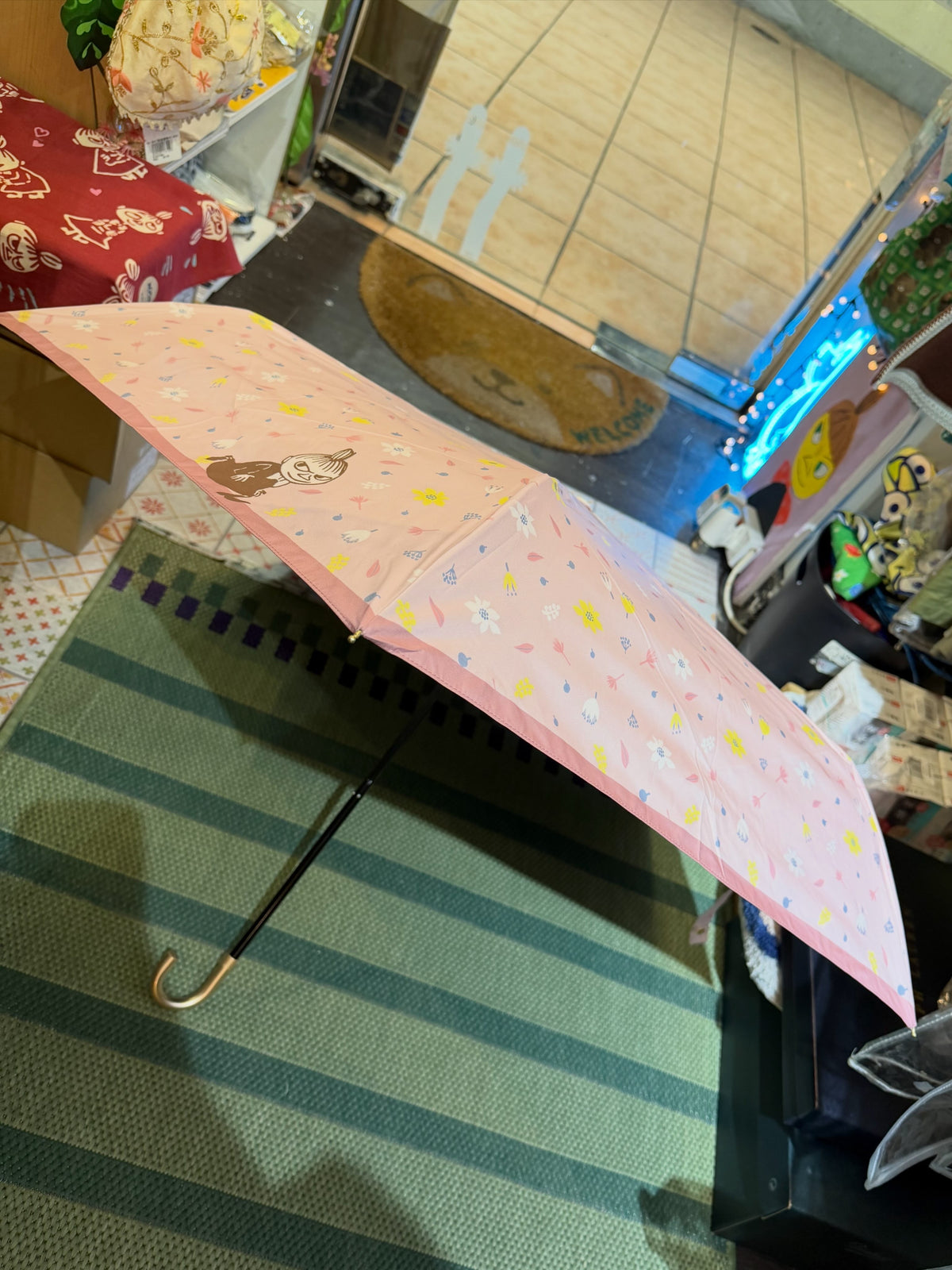 Little My Grey Sunny and Rainy Folding Umbrella , 100% UV Cut, UPF 50+, 2 Colors