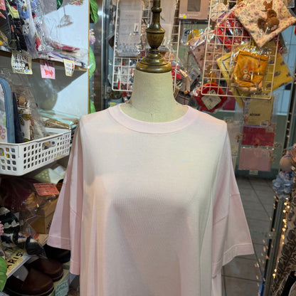 D/d Pink Cotton T-shirt, made in Japan
