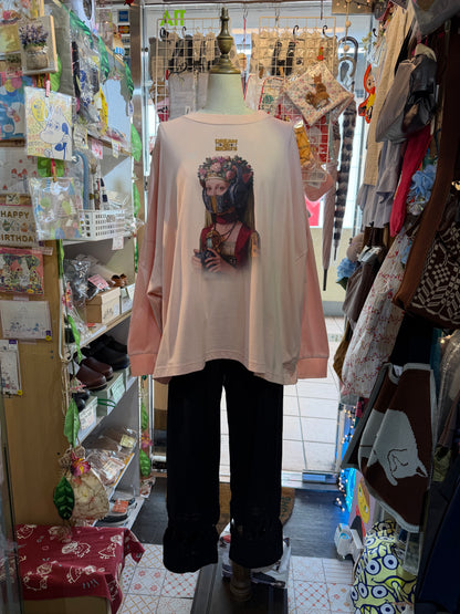 Bedsidedrama 20Night of Dreams Pink T-shirt, size 2, made in Japan