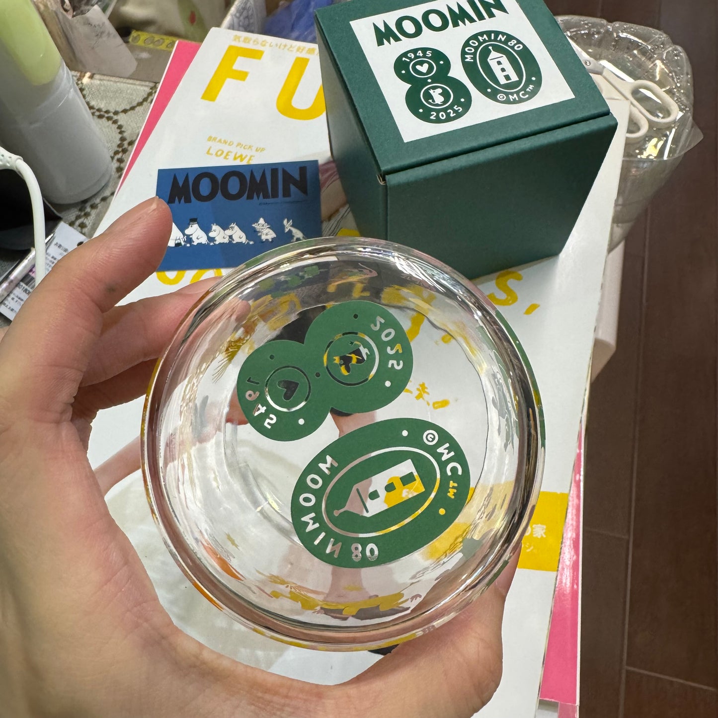 Moomin 80 Glass Tumbler, made in Japan
