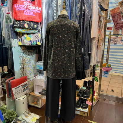 EXTRA30- Le Minor X Liberty London Black Shirt, made in Japan