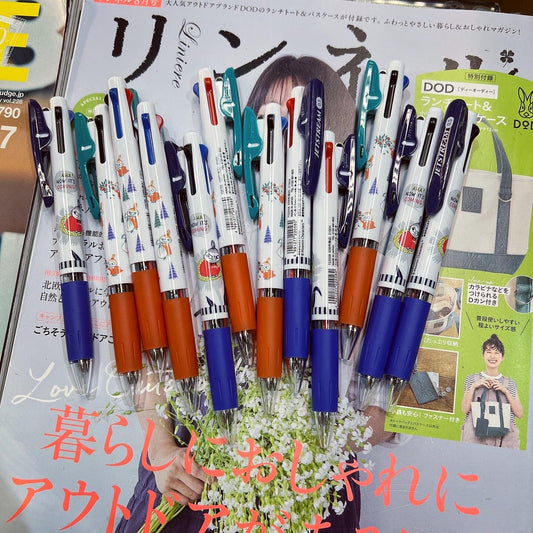 Little My 0.5mm 3 Colors Ballpoint Pens, 2 Patterns, made in Japan