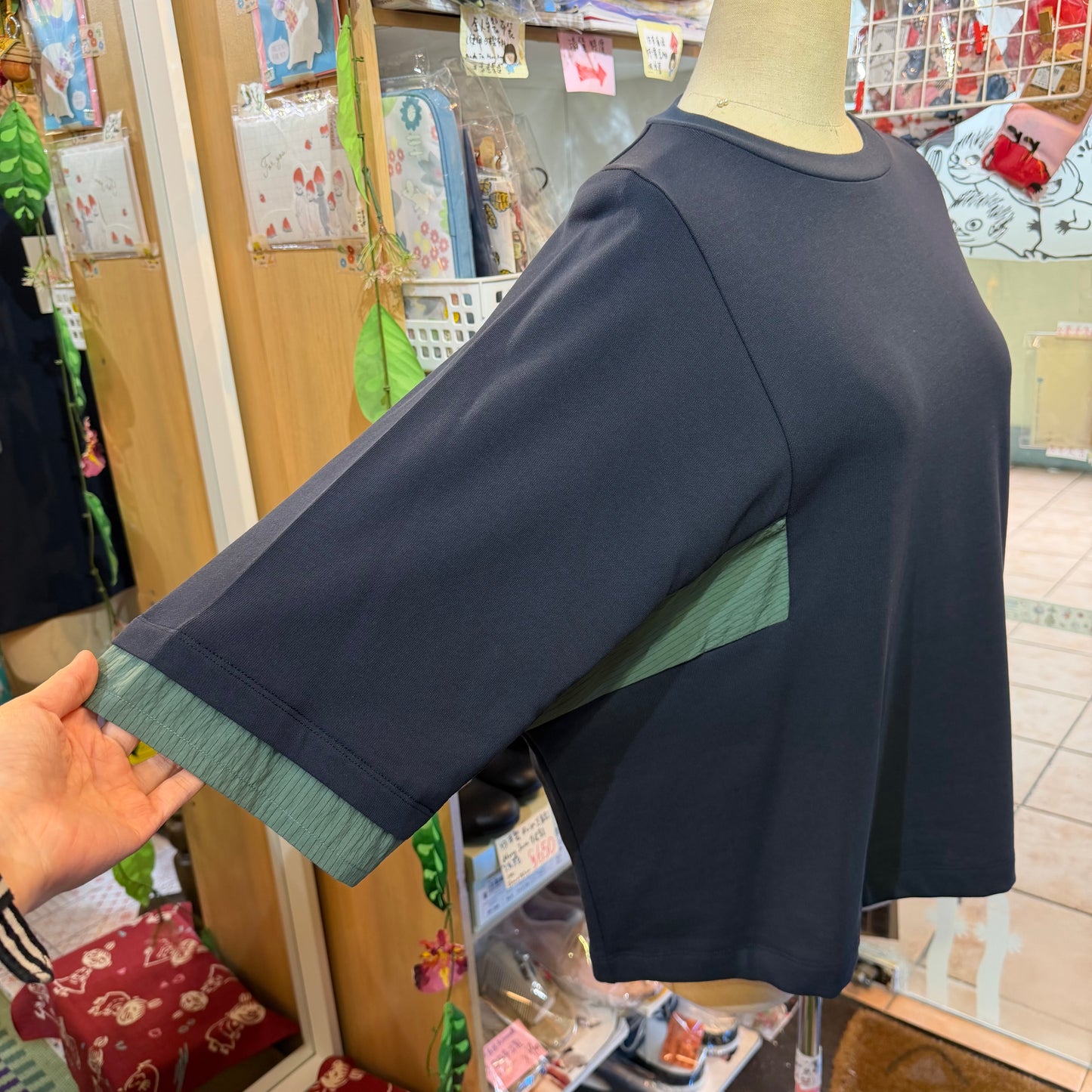 Munich Navy Blouse, made in Japan