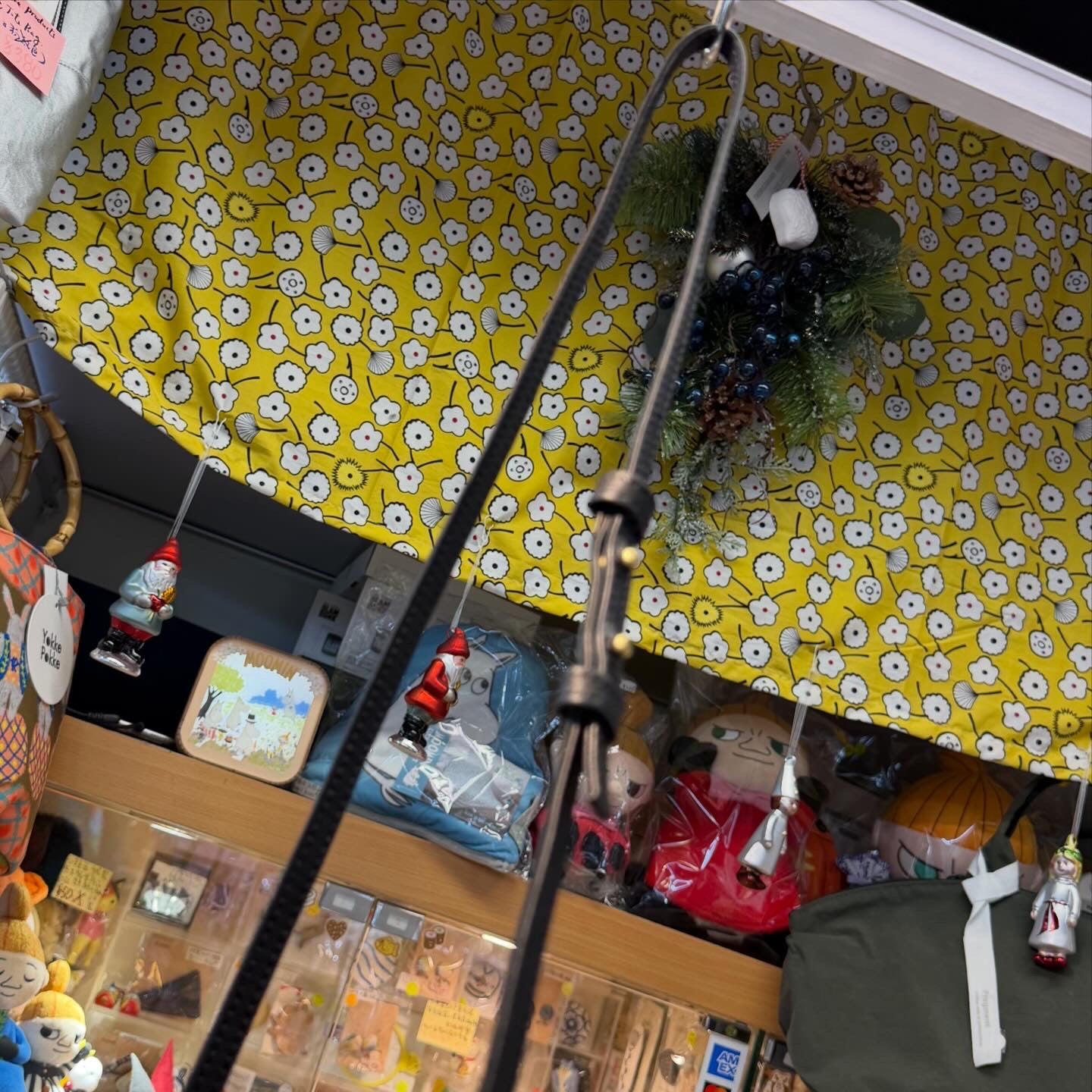 Ampersand Black Leather Cylinder Shoulder Bag, made in Japan