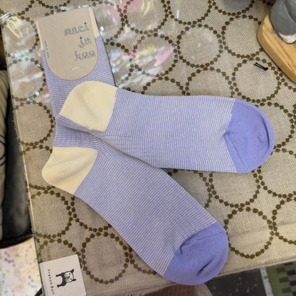 Meri ja kuu Color Grass  Socks, 3 Colors, made in Japan