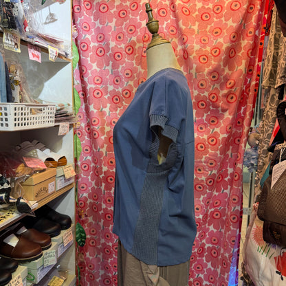 Sale- Munich Blue Blouse, made in Japan