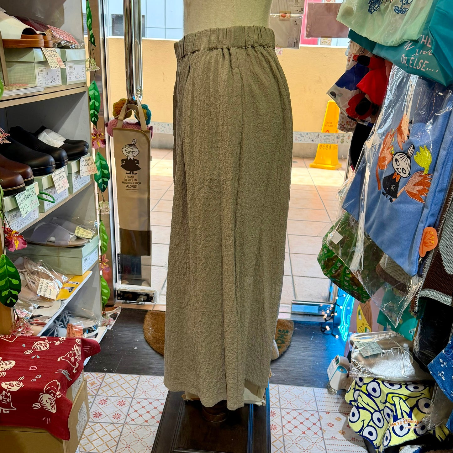 Nachukara Cotton-blend Wide-leg Pants, 2 Colors, made in Japan