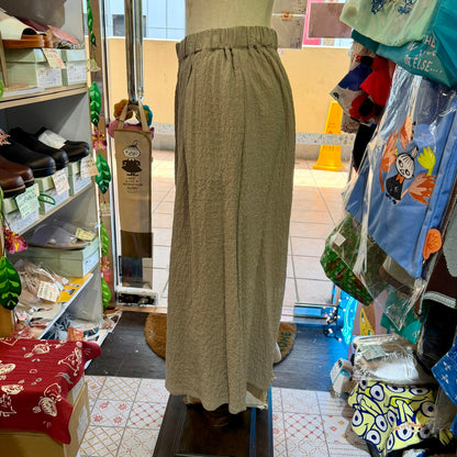 Nachukara Cotton-blend Wide-leg Pants, 2 Colors, made in Japan
