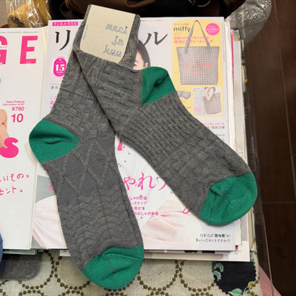 Meri ja Kuu Cotton Wool Socks, 4 Colors, made in Japan