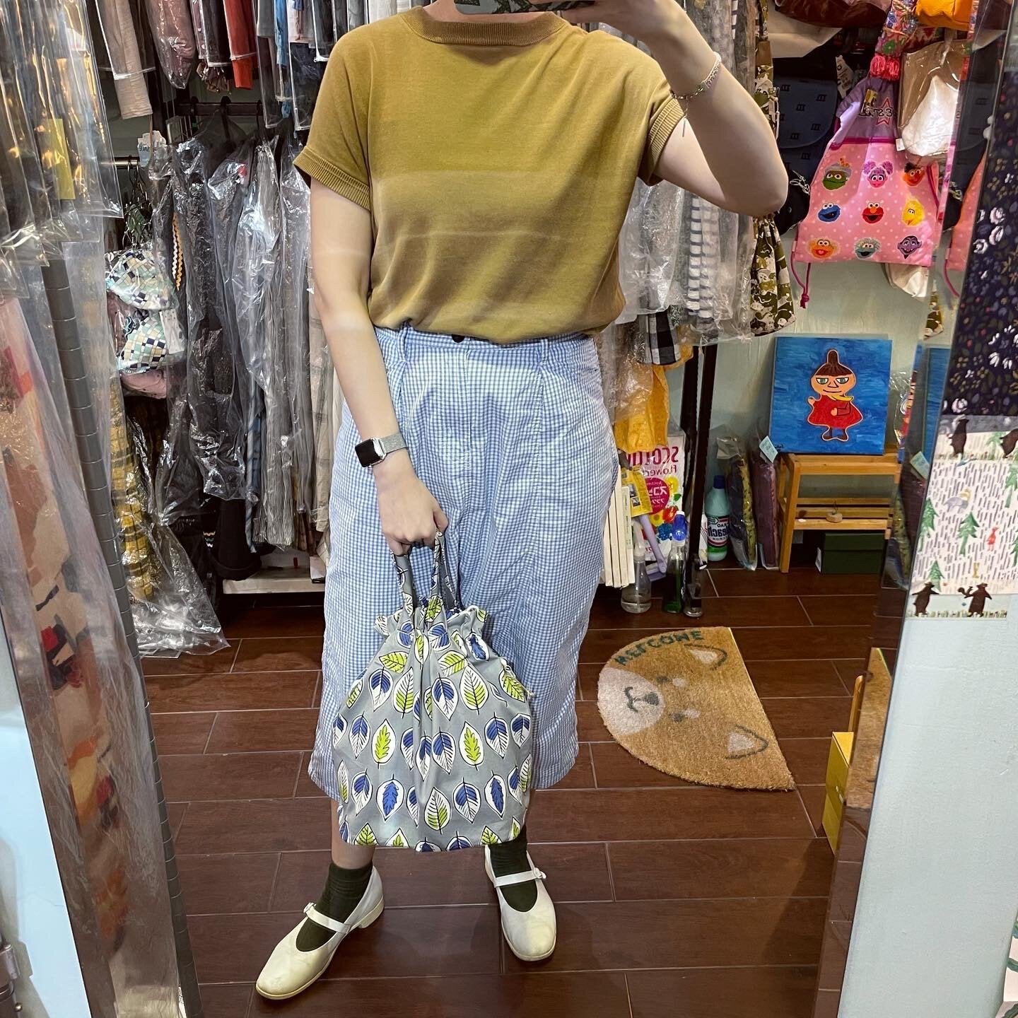 Handmade Leaf 2Way Bag, fabric from Japan