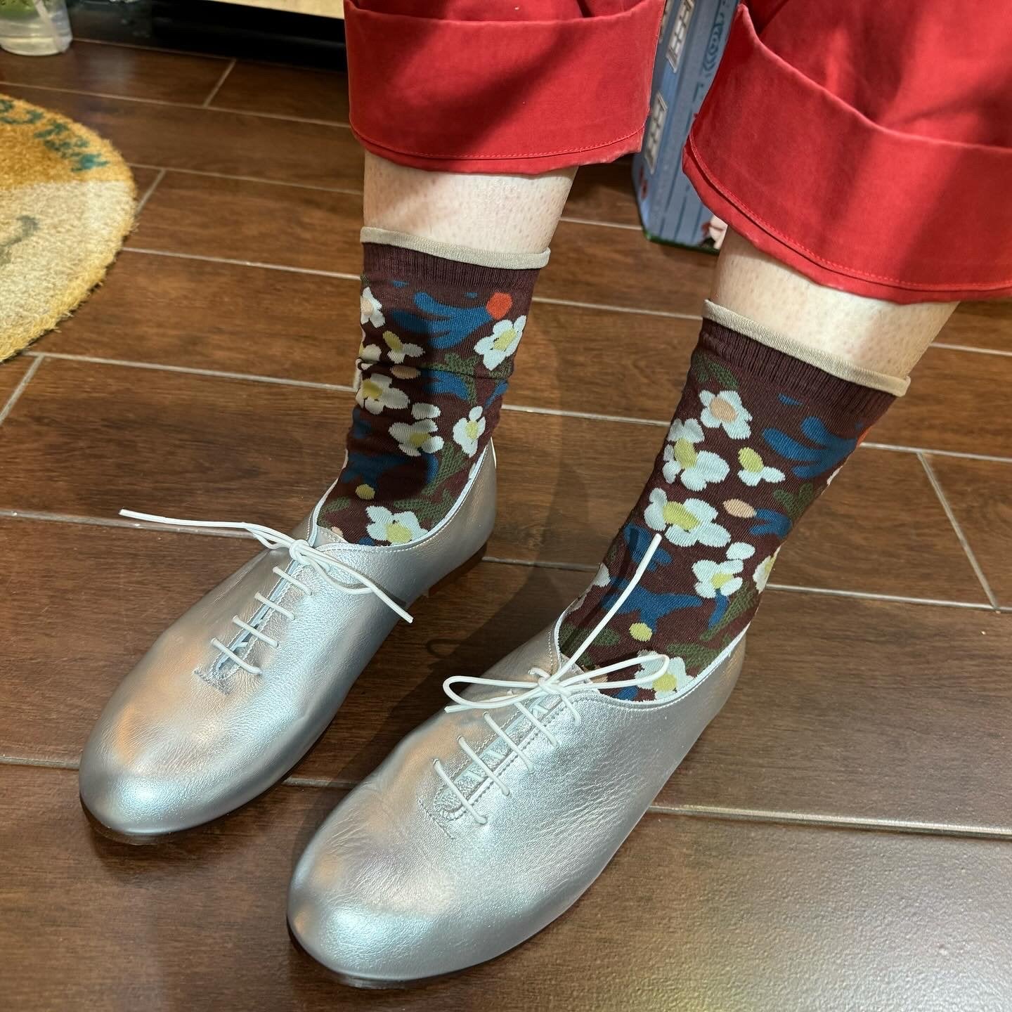 Recipe Silver Leather Shoes, size 25cm only , made in Japan