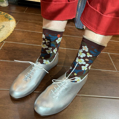 Recipe Silver Leather Shoes, size 25cm only , made in Japan