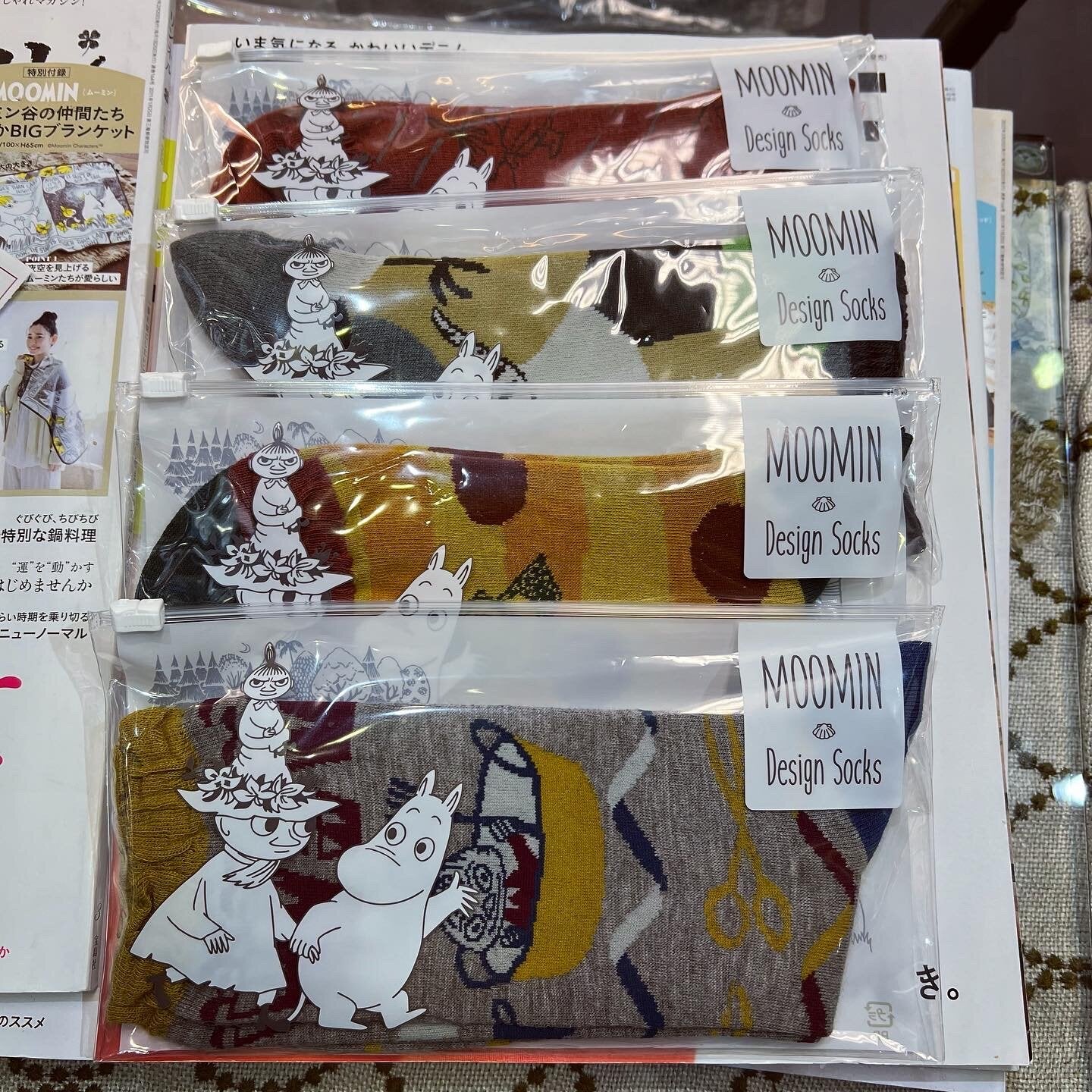 Sale- Moomin and Little My Socks, 4 Patterns, made in Japan