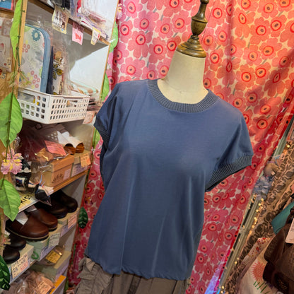 Sale- Munich Blue Blouse, made in Japan