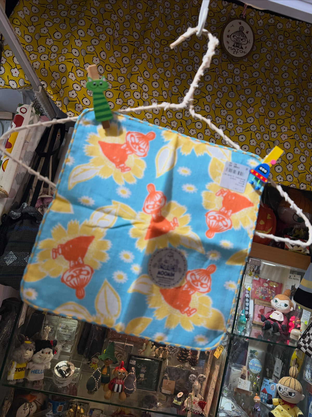 Little My and Sunflowers Handkerchief, Towel, made in Japan