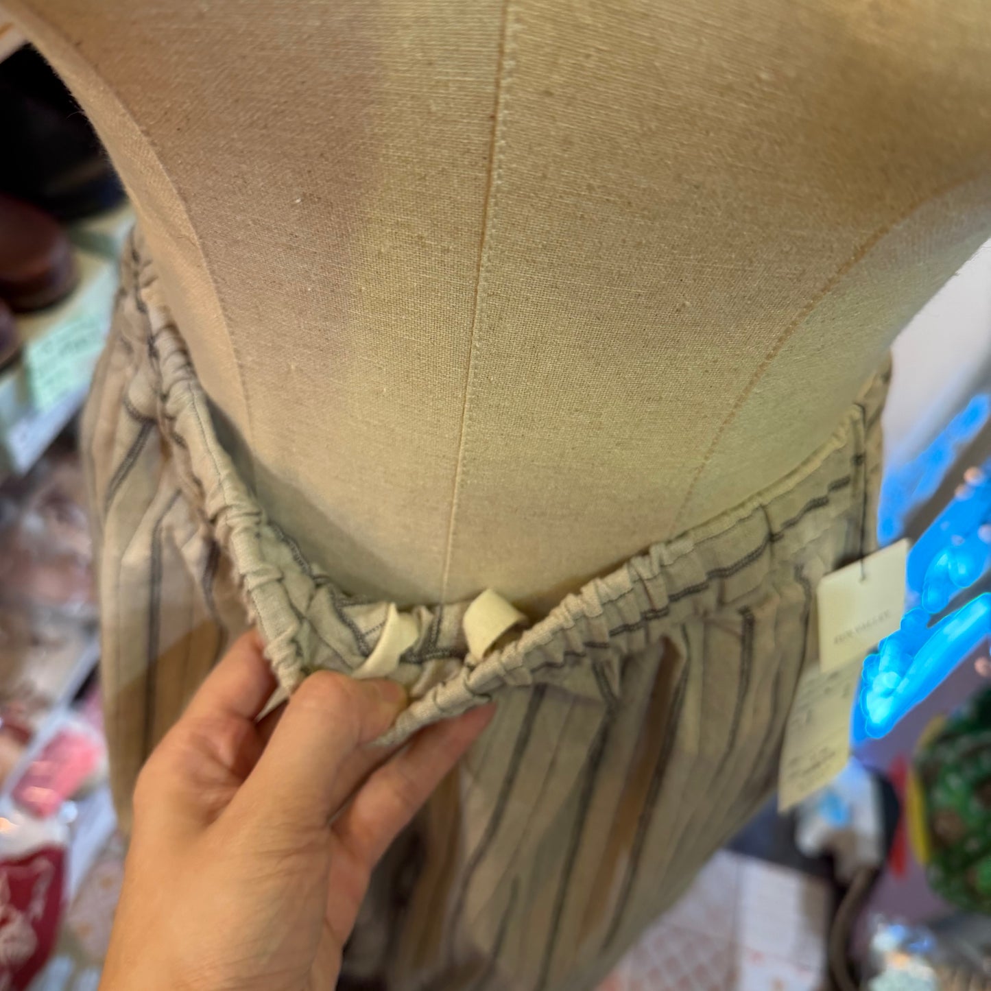 Sun Valley Natural Striped Pants