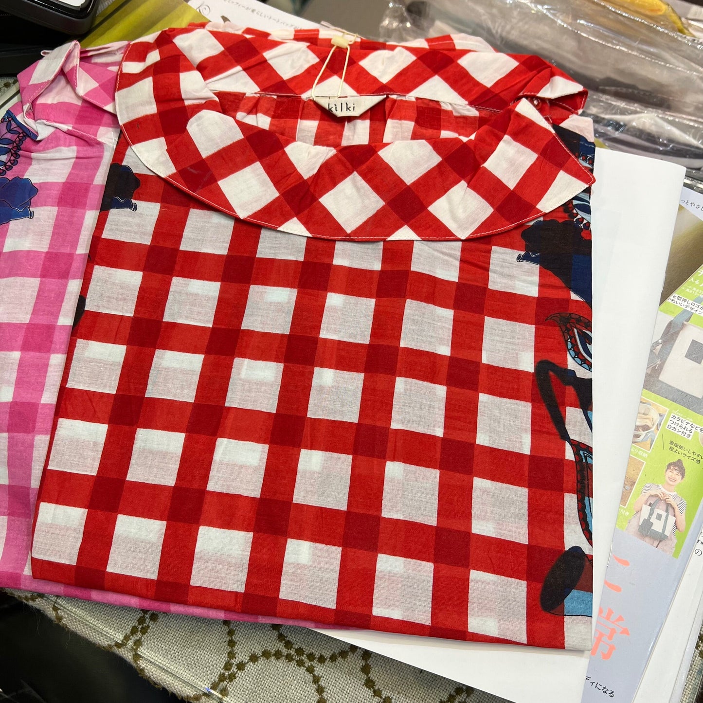 EXTRA20- Kilki Checked Top, 4 Colors, made in India