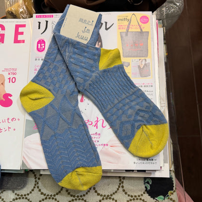Meri ja Kuu Cotton Wool Socks, 4 Colors, made in Japan