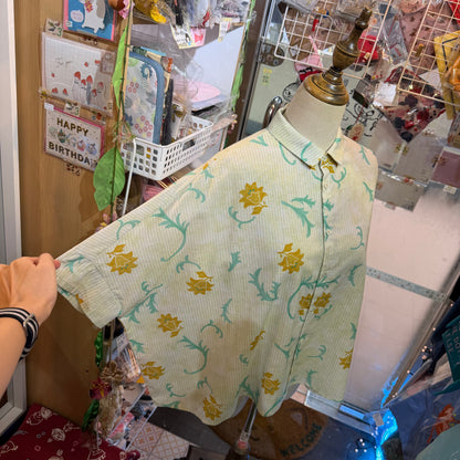 VM Floral Striped Shirt, made in Japan
