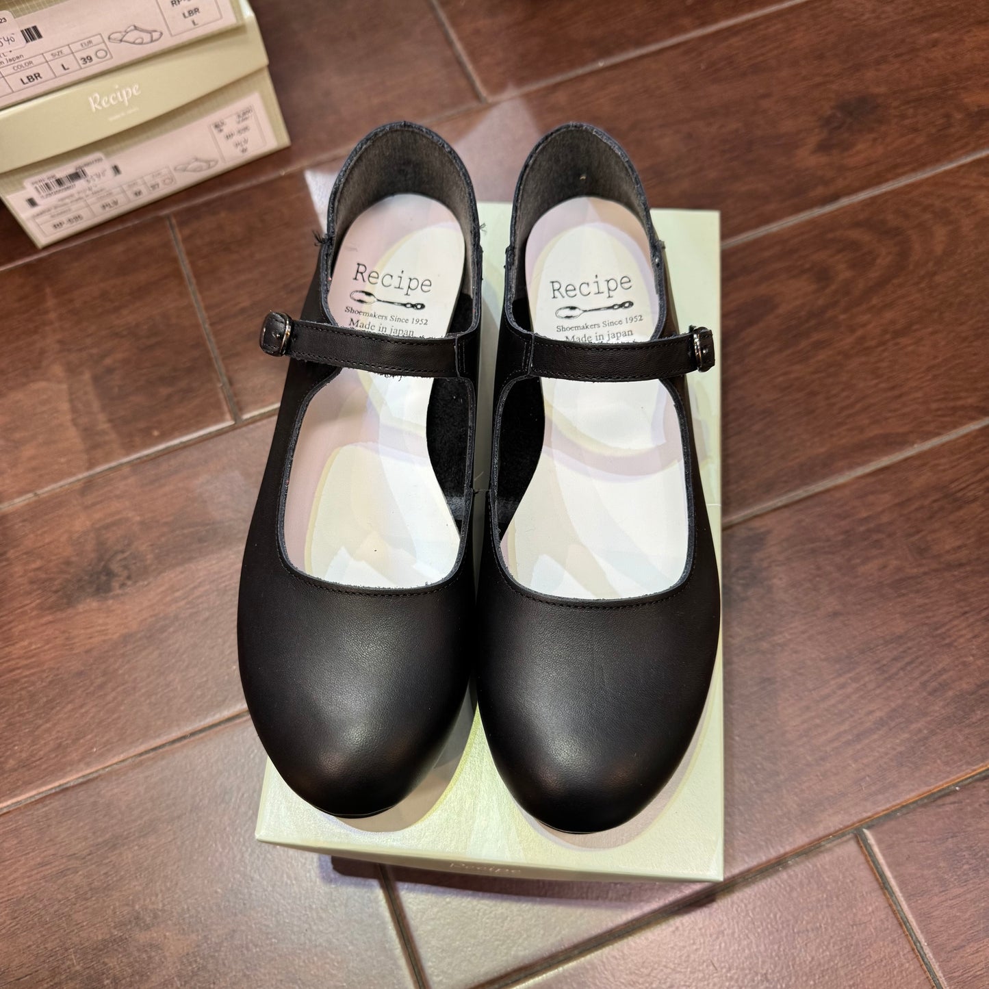 Recipe Mary Jane Leather Shoes, 3 Colors, made in Japan