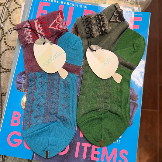 nonnette Socks, 2 Colors, made in Japan