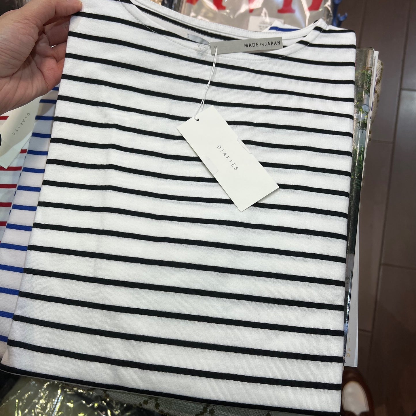 EXTRA20- Diaries Striped T-shirt, 3 Colors, made in Japan