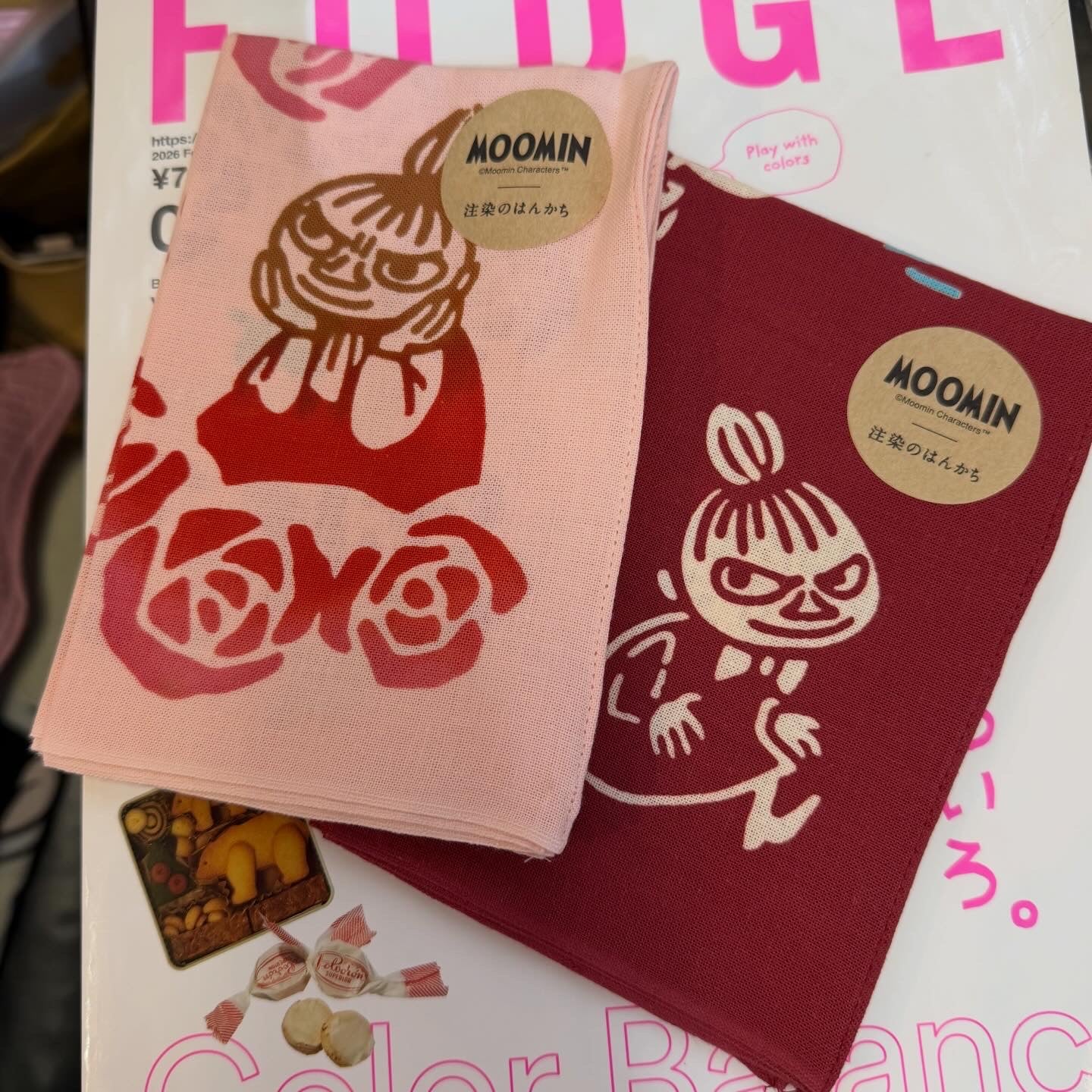 Little My Cloths, Handkerchief, 2 Colors, made in Japan