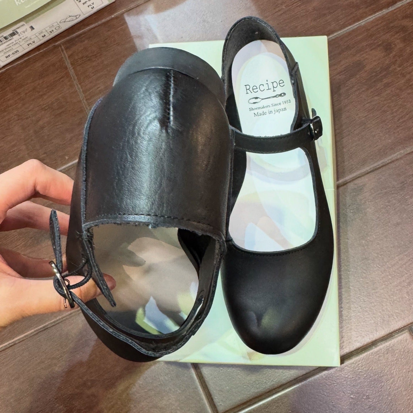 Recipe Mary Jane Leather Shoes, 3 Colors, made in Japan