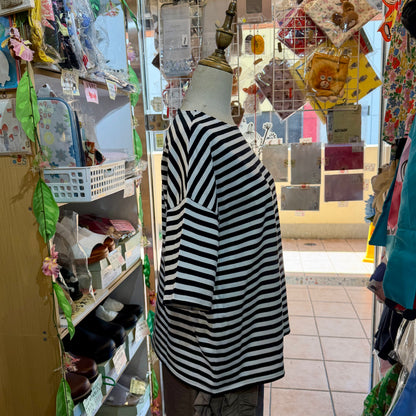 Ichi Black Striped T-shirt, made in Japan