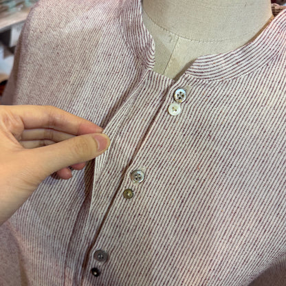 VM Wine Striped Shirt, made in Japan