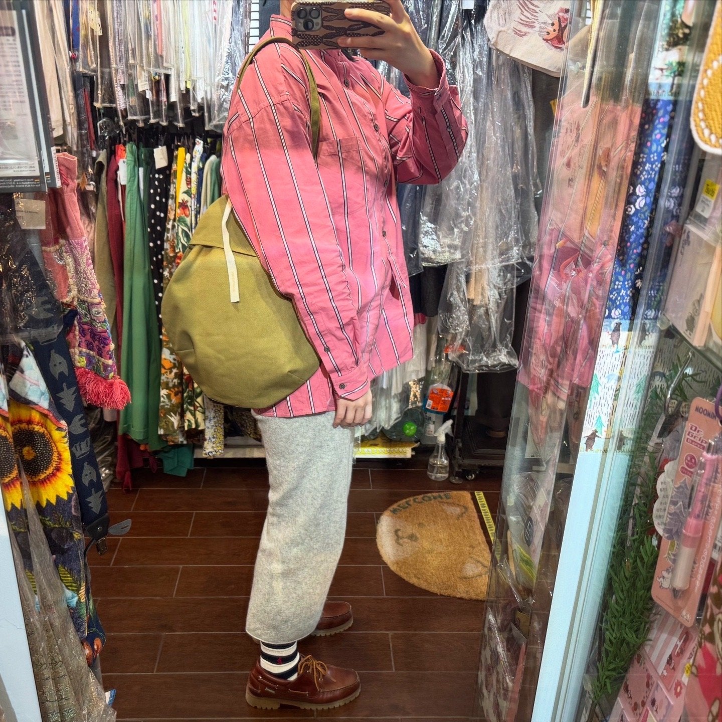 Anvocoeur Caramel Canvas Egg Bag, made in Japan