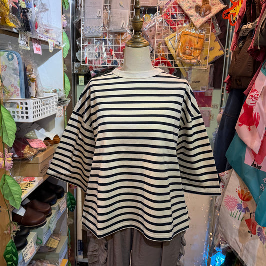 Days Striped T-shirt, 3 Colors, made in Japan