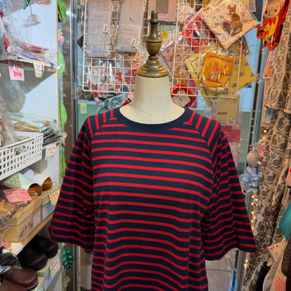 Nachukara Striped T-shirt, 2 Colors, made In Japan