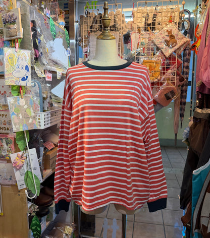Diaries Striped Long T-shirts 2 Colors, made in Japan