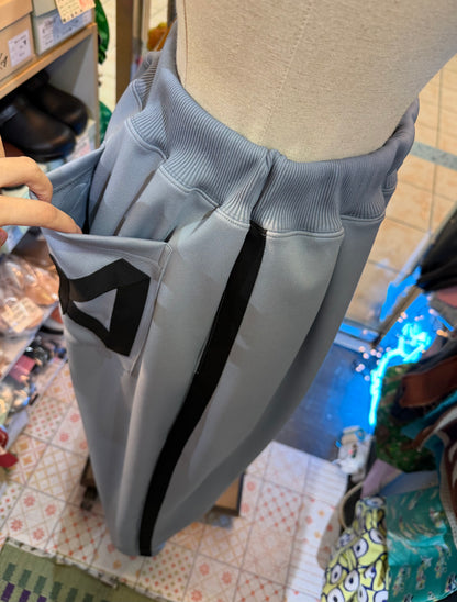 Drowse and yet… Grey Ribbon Jogger Pants, made in Japan