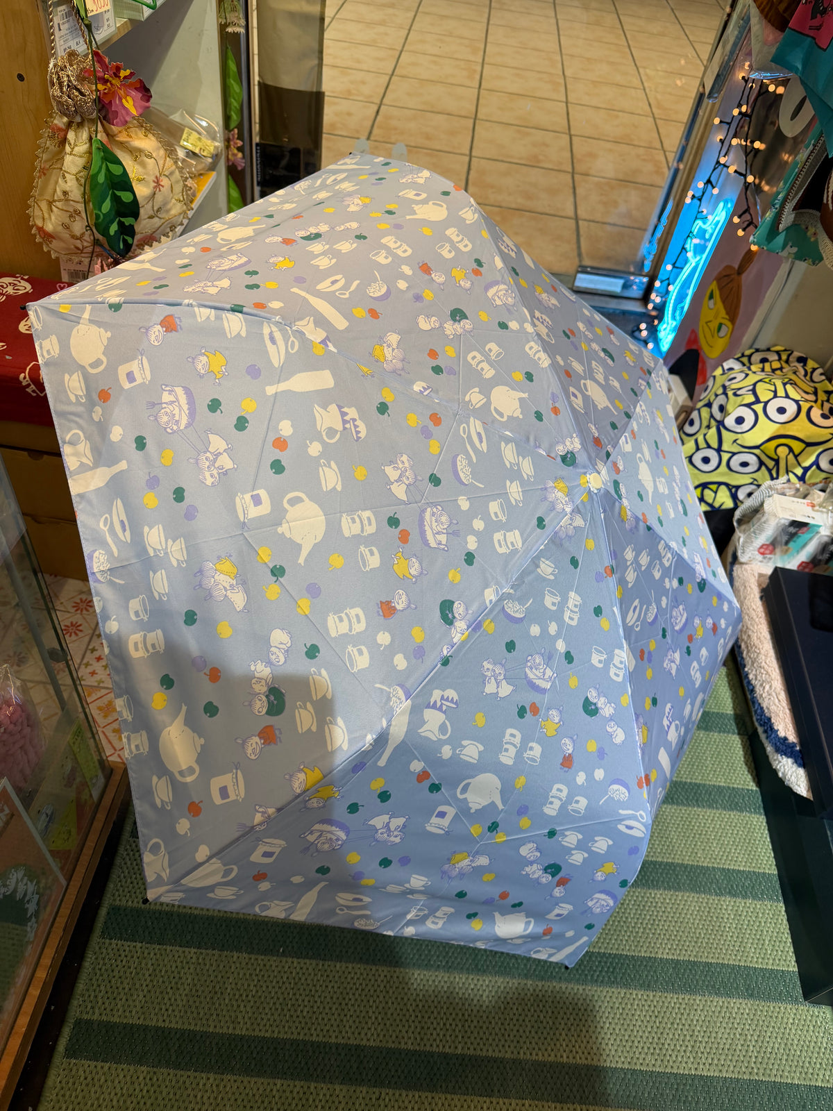 Ogawa Little My Light Blue Rain/Sun Folding Umbrella, 90% UV Cut