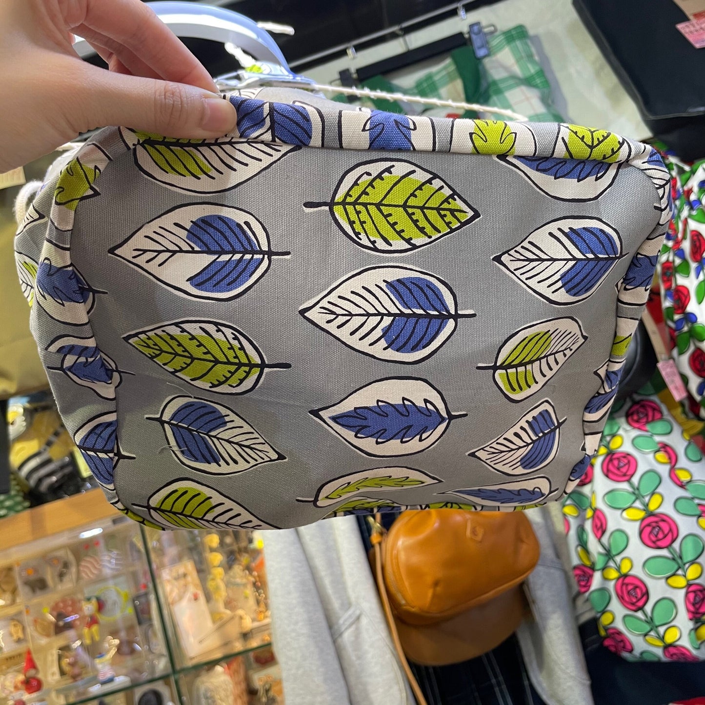 Handmade Leaf 2Way Bag, fabric from Japan