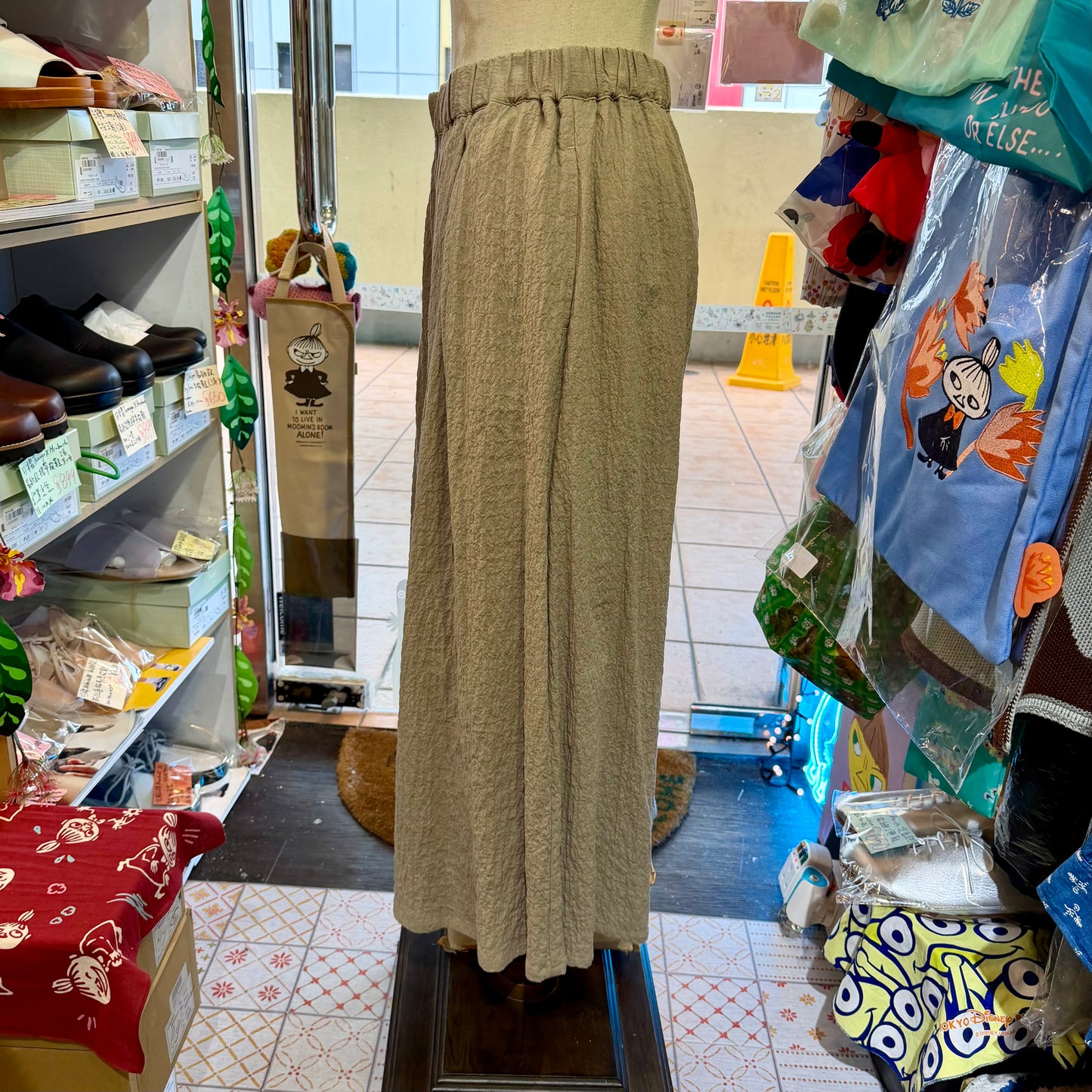 Nachukara Cotton-blend Wide-leg Pants, 2 Colors, made in Japan