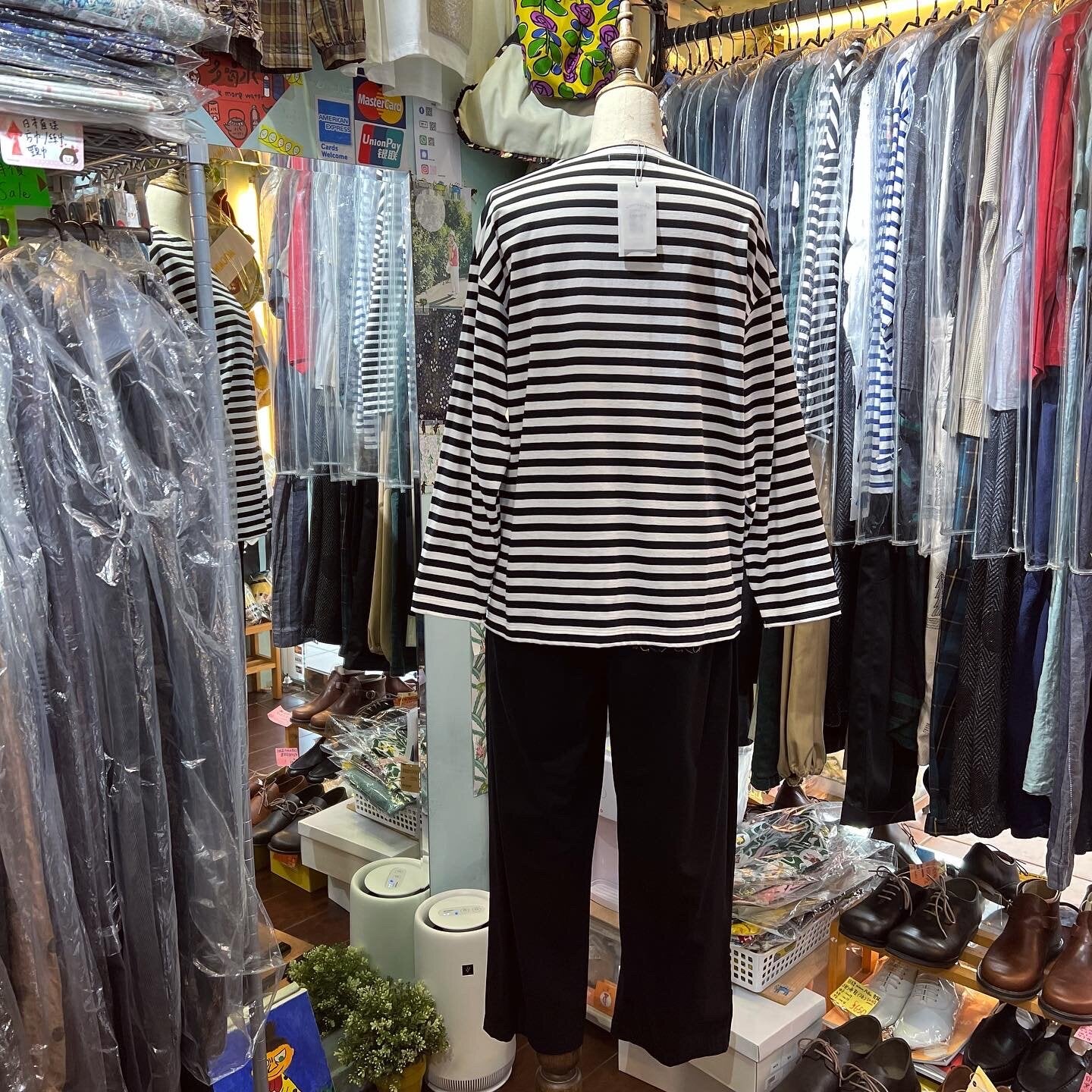 Nouvelles du Paradis Striped T-Shirt, made in Japan