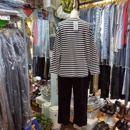 Nouvelles du Paradis Striped T-Shirt, made in Japan