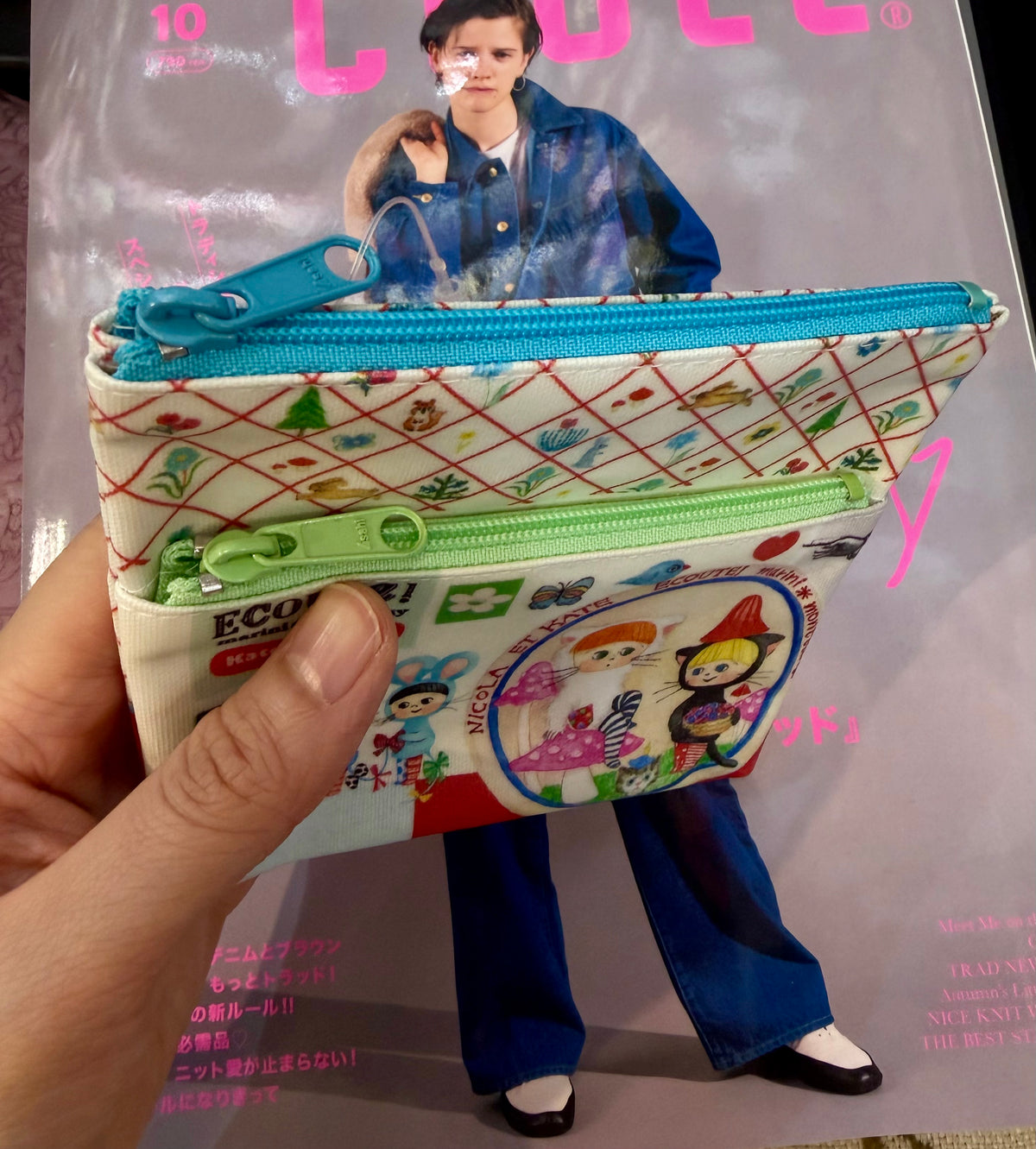 Ecoute Small Pouch, 2 Patterns, made in Japan
