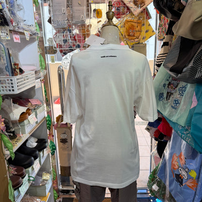 Iki Frill White T-shirt, size M, made in Japan