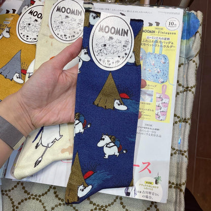 $99 only- Moomin Long Socks, 4 patterns, size 25-27cm, made in Japan
