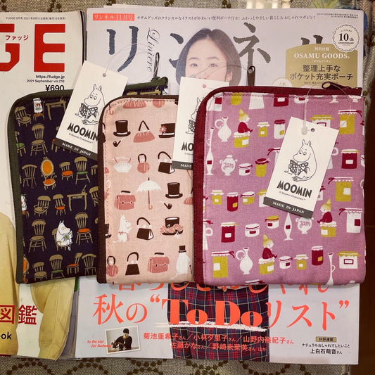 Sale- Moomin Small Pouch, 3 Colors, made in Japan